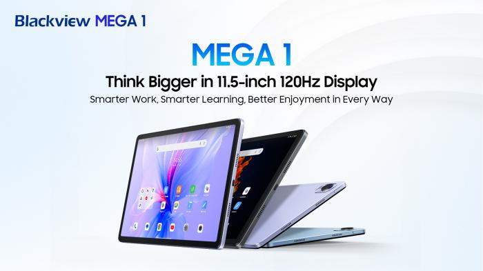 Blackview представляет универсальный планшет MEGA 1 с большим экраном с частотой 120 Гц.
