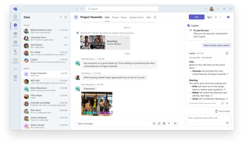 Microsoft Teams становится умнее благодаря расширенным возможностям искусственного интеллекта Copilot