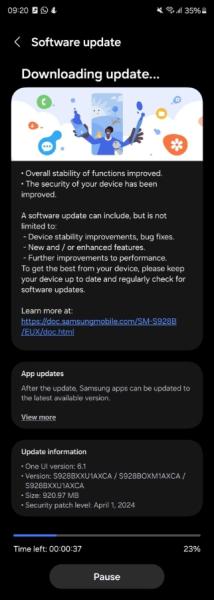 Пользователи Galaxy S24 в Европе начали получать обновление, улучшающее камеру смартфона