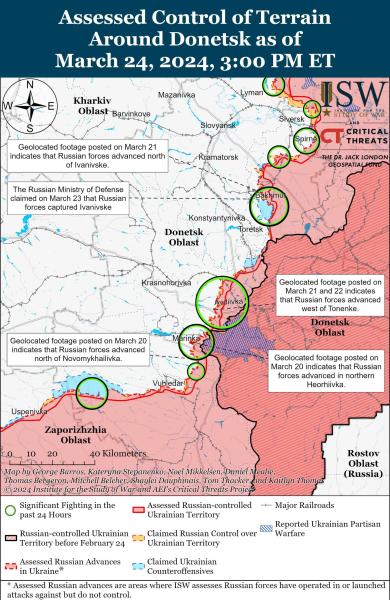 Россия наступает одновременно на нескольких фронтах: ISW раскрывает подробности операций Кремля