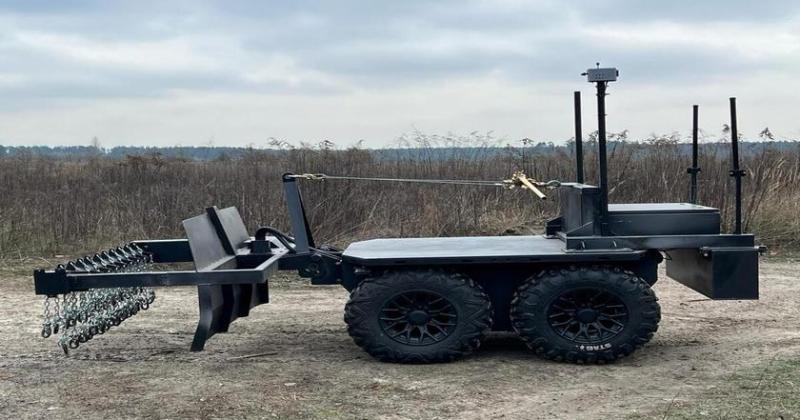 Украина разработала беспилотную машину разминирования под названием «Ratel Deminer