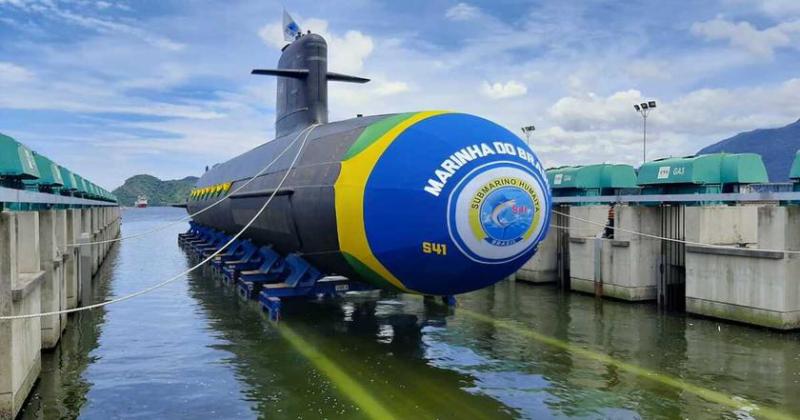 Бразилия спустила на воду третью подводную лодку класса «Риачуэло