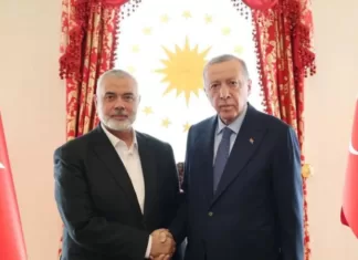 Ердоган зустрівся з лідером ХАМАС Ханією у Стамбулі