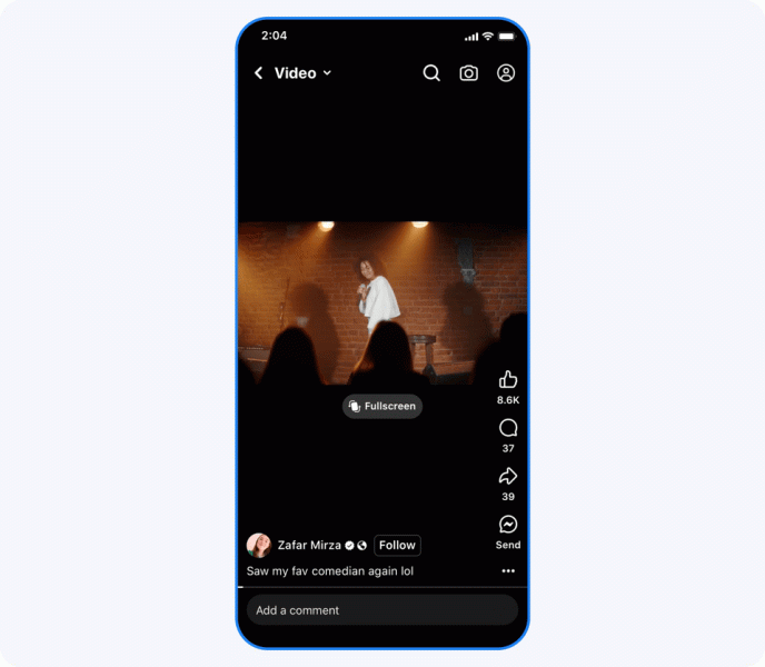 Facebook улучшает видеоплеер: новый дизайн и улучшенные рекомендации