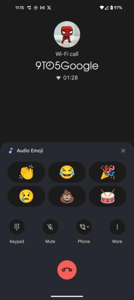 Google Phone внедряет "Аудио Эмодзи"