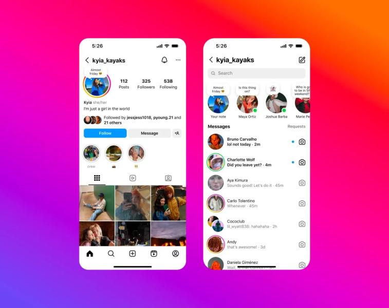 Заметки теперь более заметны в Instagram: обновления статуса теперь доступны в профилях пользователей