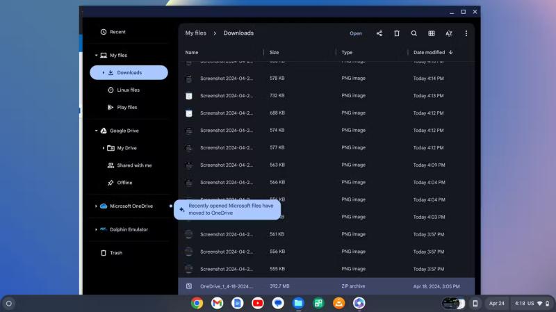 Новое обновление Chromebook: Теперь вы можете открывать документы OneDrive прямо из приложения "Файлы"