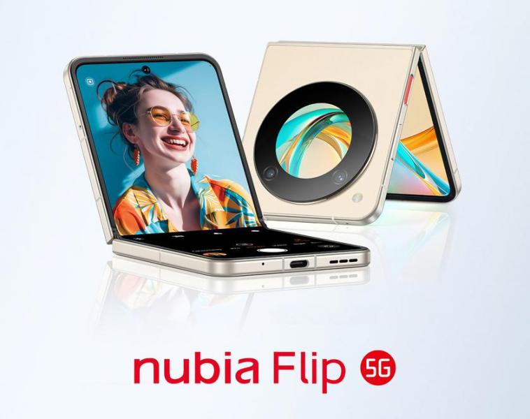 Цена от 499 долларов: складной смартфон Nubia Flip 5G с чипом Snapdragon 7 Gen 1 и двумя экранами выходит на мировой рынок
