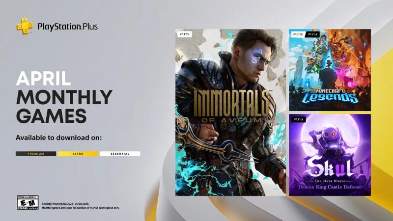 Подписчики PlayStation Plus получают бесплатный доступ к играм Immortals of Aveum, Minecraft Legends и Skul: The Hero Slayer