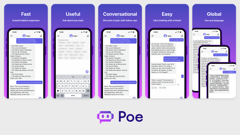 Poe от Quora расширяет возможности платформы за счет мультибот-чата и корпоративных решений