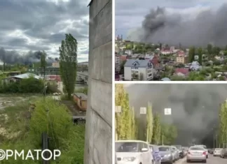 Пожар в России: горит завод Элмаш, дым виден со всех уголков Воронежа
