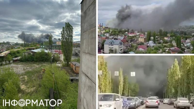 Пожар в России: горит завод Элмаш, дым виден со всех уголков Воронежа