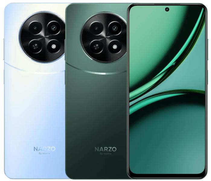 realme Narzo 70 5G: AMOLED-дисплей на 120 Гц, чип MediaTek Dimensity 7050 и защита IP54 по цене от $192