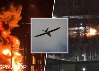 РФ атаковали беспилотники: вблизи Брянска горит подстанция, а в калуге повреждена энергетическая инфраструктура (видео)