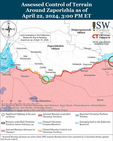 Росія просунулась в районі Авдіївки, ЗСУ стримують ворога біля Часового Яру - ISW