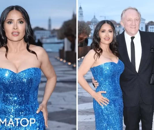 С мужем и падчерицей: венецианские каникулы Сальмы Хайек