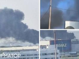В России произошел масштабный пожар на заводе КАМАЗ, который производит больше всего военных машин для армии Путина — видео