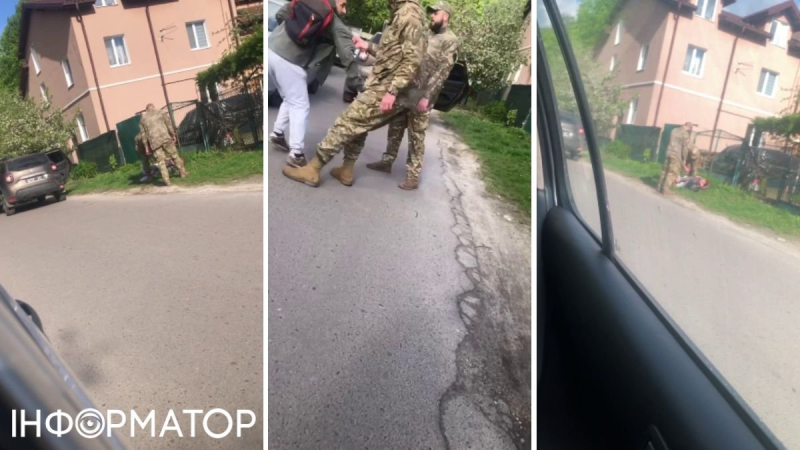 Во Львове военные на улице скрутили мужчину: в ТЦК говорят о нападении на сотрудников