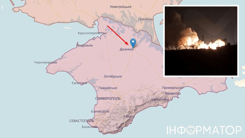 Во временно оккупированном Крыму прогремели взрывы: нападение на Жанкой (видео)