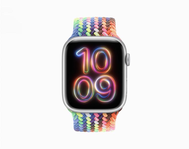 Apple анонсировала флуоресцентный браслет и циферблат 2024 Pride Edition для Apple Watch