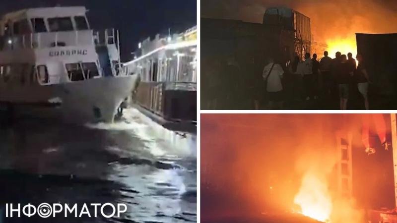 Беспокойная ночь в России: под Москвой горел состав газовых баллонов, в Санкт-Петербурге столкнулись корабли (видео)