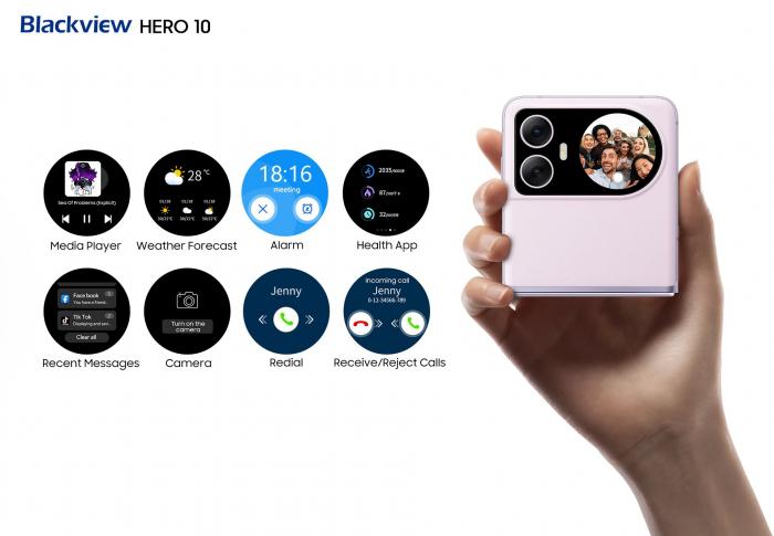 BlackView Hero 10 – Flip смартфон за недорого! 108 Мп камера, два экрана и даже Dynamic Island!