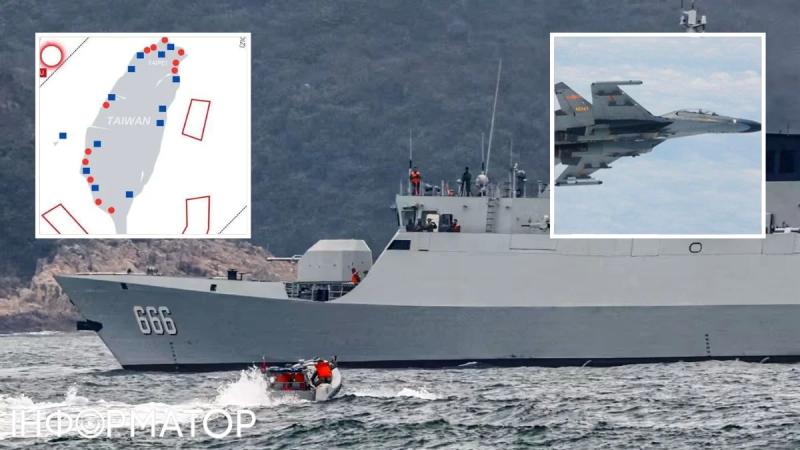Десятки кораблей, самолеты и ракеты: Китай начал масштабные учения вокруг Тайваня