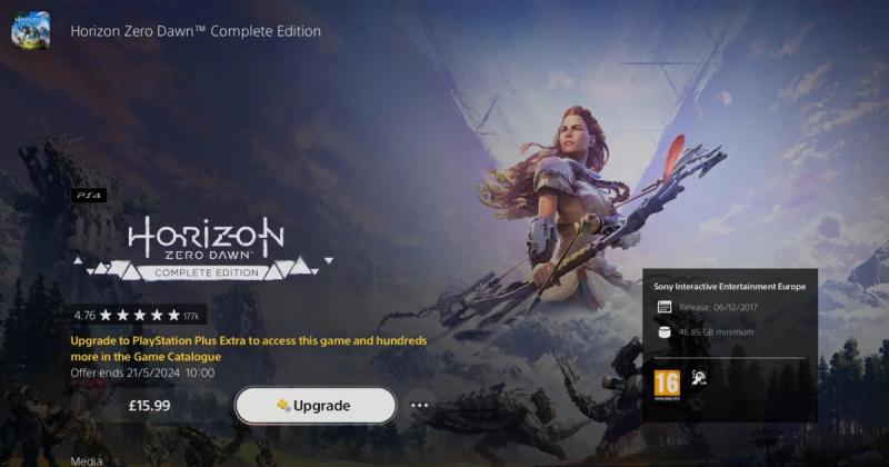 Готовимся к ремастеру? Horizon Zero Dawn: Complete Edition исчезнет из библиотеки PS Plus Extra 21 мая