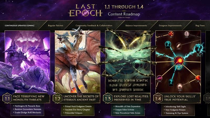 Опубликован план развития экшен-RPG Last Epoch: в игре появятся новые боссы, предметы, сюжетная глава и система трансмогрификации