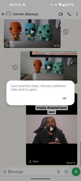 Ошибка WhatsApp: Пользователи Android не могут отправлять видеофайлы