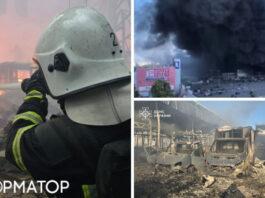 Прокуратура показала на видео момент прилета российских бомб по Эпицентру в Харькове