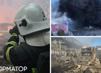 Прокуратура показала на видео момент прилета российских бомб по Эпицентру в Харькове