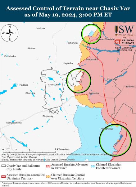 Россияне активизировались у Бахмута и устроили новые штурмы на Харьковщине, - ISW