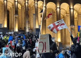 В Грузии митингующие перекрыли движение транспорта возле парламента: протестуют против закона об «иноагентах» – видео
