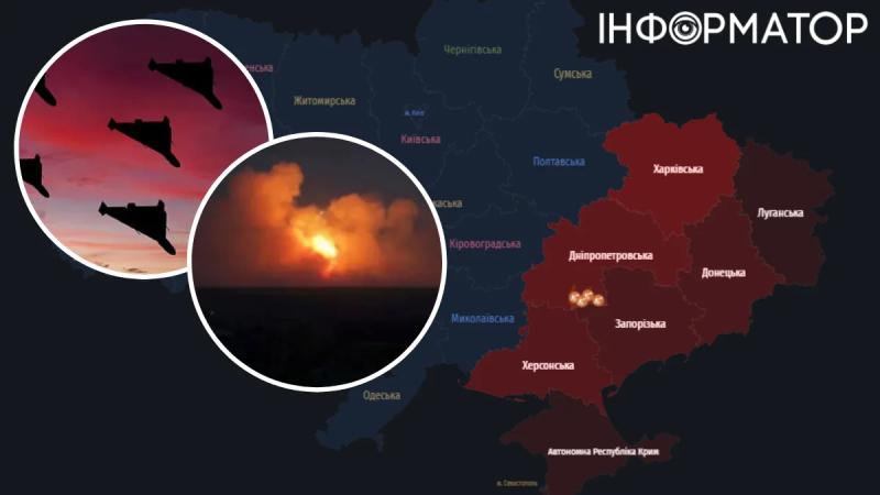 В Харькове, Днепре и Павлограде раздались взрывы из-за атаки "Шахедов": есть попадания в частный сектор