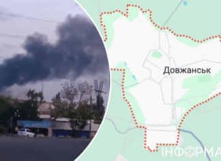 В оккупированном Довжанске в Луганской области раздался мощный взрыв: горит вражеский склад горючего – видео