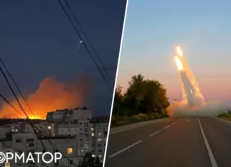 В оккупированном Луганске раздались мощные взрывы: прилетело в авиационное училище, пламя видел весь город