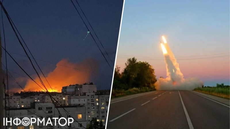 В оккупированном Луганске раздались мощные взрывы: прилетело в авиационное училище, пламя видел весь город