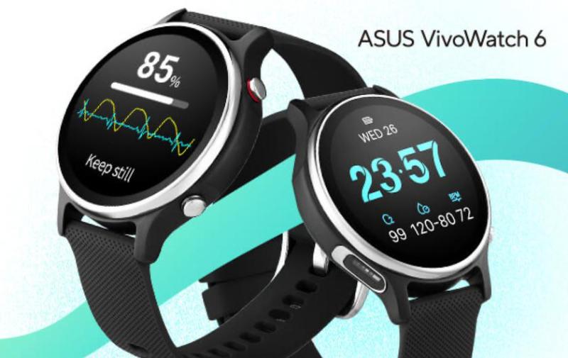 ASUS VivoWatch 6: AMOLED-дисплей, датчик ЭКГ и автономность до 14 дней за $140