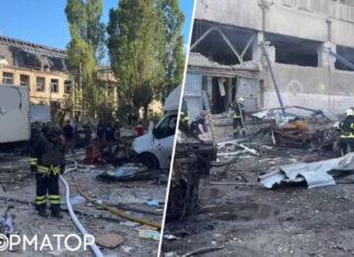 Оккупанты ударили по терминалу Новой почты в центре Харькова: есть погибший, пострадал младенец