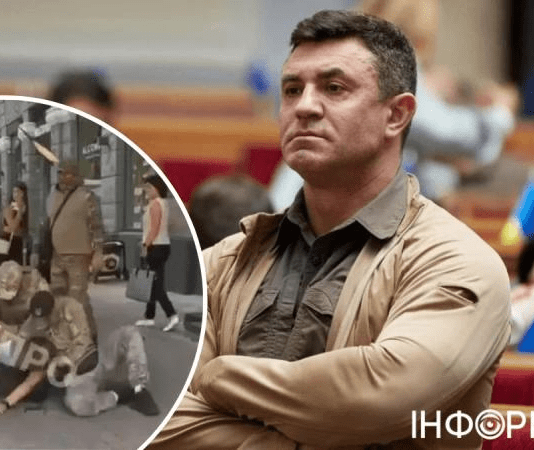 В Днепре неизвестные в камуфляже из сопровождения Тищенко избили эксбийца Кракена: Информатор обратился к правоохранителям с запросом