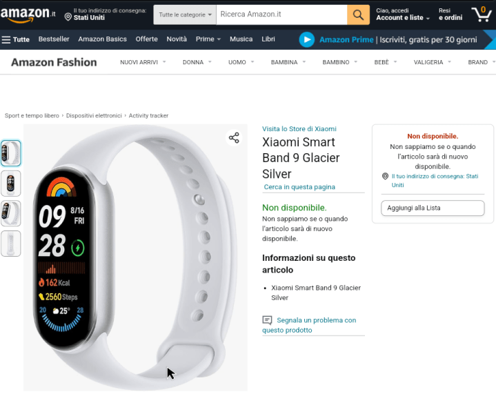 Amazon раскрыл цену и дату релиза глобальной версии Xiaomi Smart Band 9