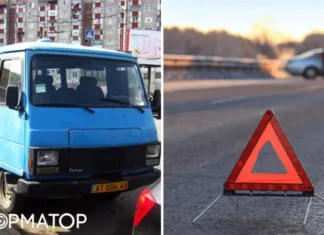ДТП в Ивано-Франковске: женщина выпала на дорогу из маршрутки во время движения (видео)