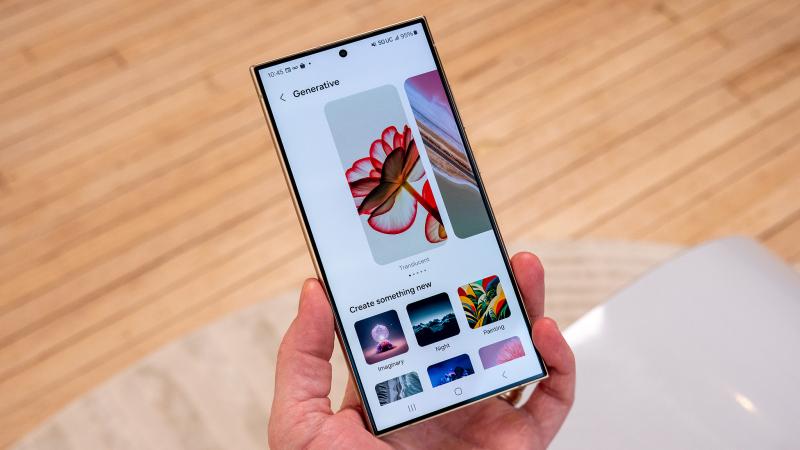 Galaxy AI от Samsung добавляет более яркие и большие водяные знаки на сгенерированные обои