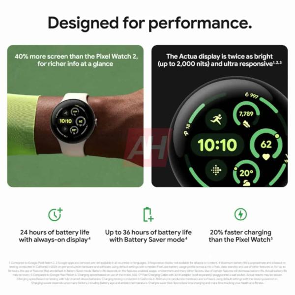 Google Pixel Watch 3 появились на официальных промо-изображениях