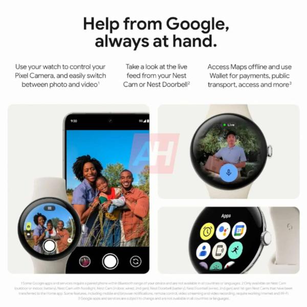 Google Pixel Watch 3 появились на официальных промо-изображениях