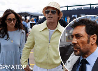 Один за руку с любимой, другой в гордом одиночестве: Брэд Питт, Хавьер Бардем и другие звезды на Формуле-1