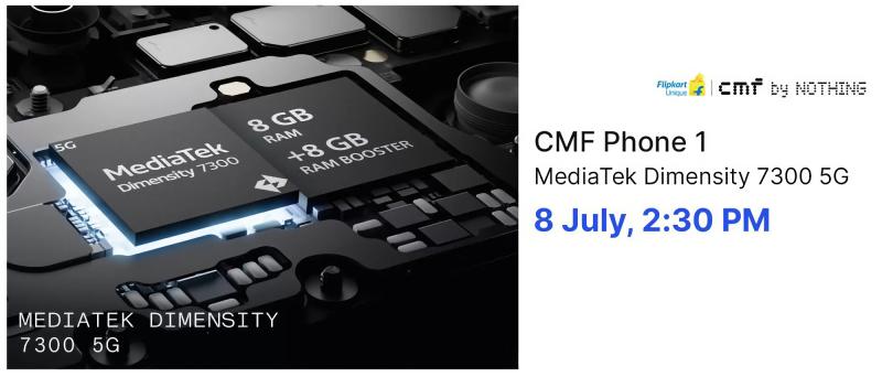 Подтверждено: CMF Phone 1 получит до 8 ГБ оперативной памяти и процессор MediaTek Dimensity 7300 5G