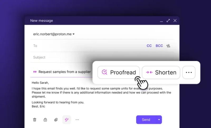 Proton Mail выпускает Scribe: безопасный искусственный интеллект для написания электронных писем