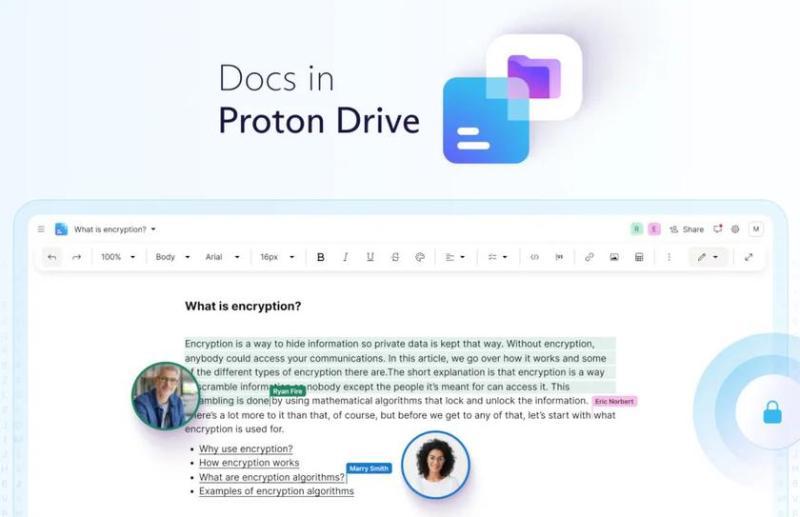 Proton выпускает собственную версию Google Docs со сквозным шифрованием